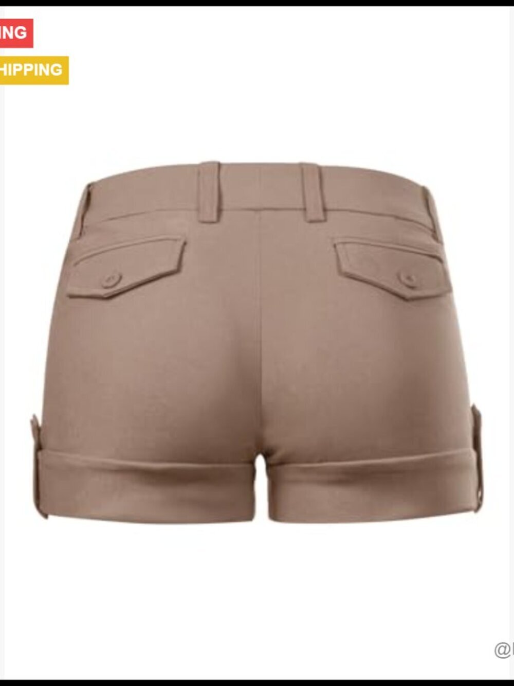 Stretch Comfort Blend Active Shorts with Cuffed Hem and Pockets - Picture 4 of 7